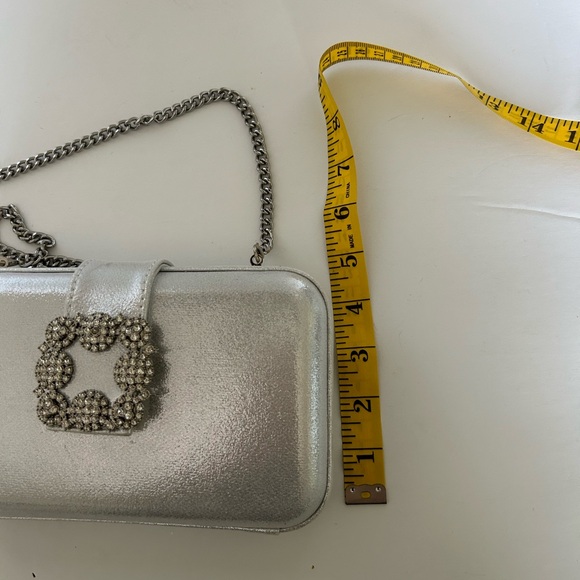 Silver Metallic Shoulder Bag - Picture 6 of 9
